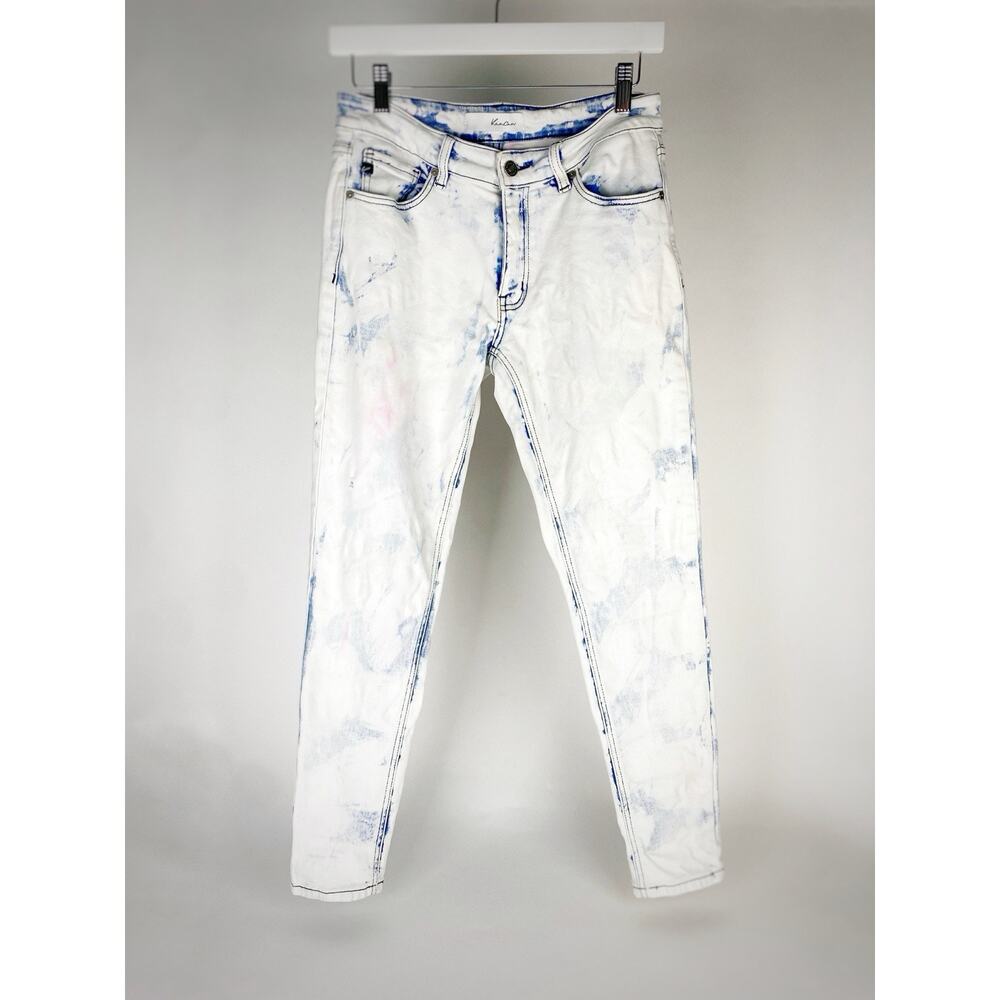 Kancan Distressed Bleached Skinny Jeans Women’s Sz 9/28 - KC6323L with Pink Dye
